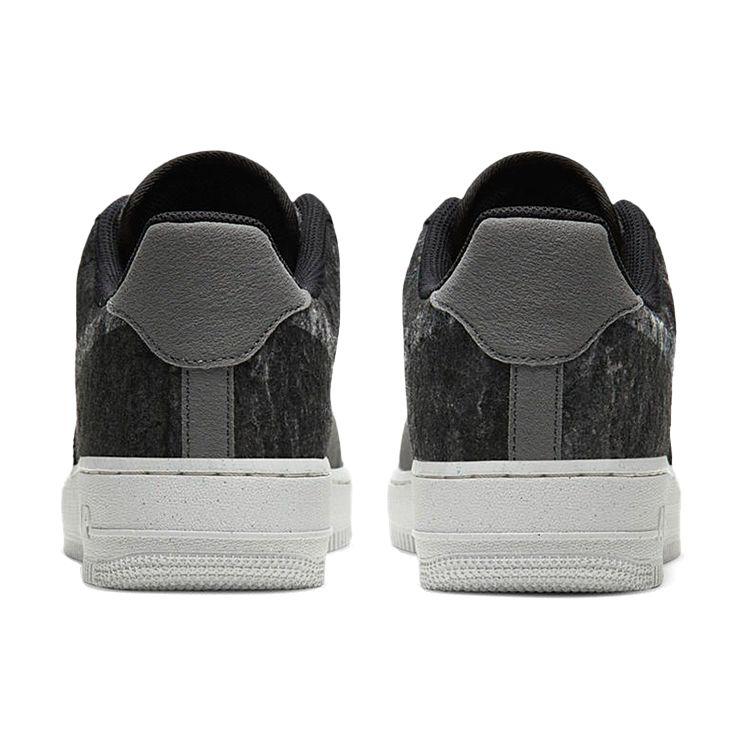 Nike Air Force 1 07 LV8 Набор из переработанной шерсти — черные мужские кроссовки Electric Green Green Light-Bone CV1698-001