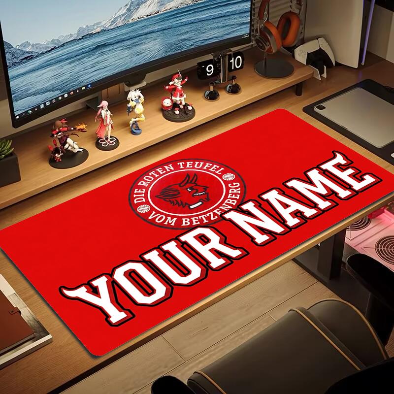 Custom Name Kaiserslautern Mouse Pad Large Gaming Table Cushion Non-slip Laptop Tablet Big Mousepad XXL Mat Mini PC Playmat With Lock edge_XIA
