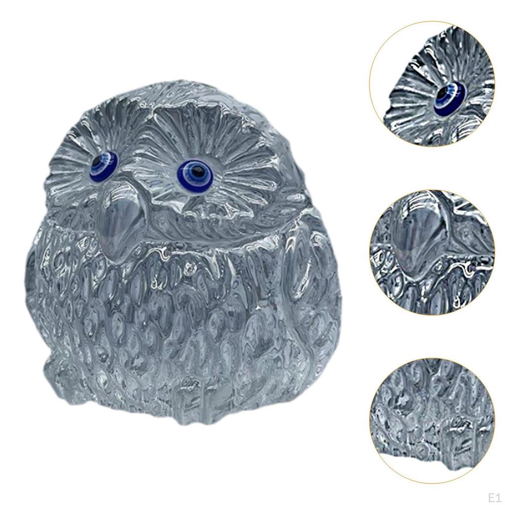 Owl Statue Housewarming Gift Decorative Figurine for Bedroom Office Desk