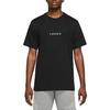 Футболка Air Jordan Logo Print Vintage Embroidery Knit Crew Neck для мужчин, топы, черный DM3183-010