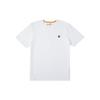 Solid Color Micro Logo Sports Casual Crew Neck Short Sleeve T-Shirt Men Tops White A6DKU-100