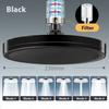 New 6 Modes Large Flow Supercharge Rainfall Shower Head 230mm Round High Pressure Top Spray Rain Showerhead Bathroom Accessories