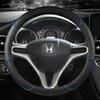 Чехол на руль автомобиля из искусственной кожи для Honda Fit Jazz City 2009-2013 Insight 2010-2014 Civic 2004-2014, автоаксессуары