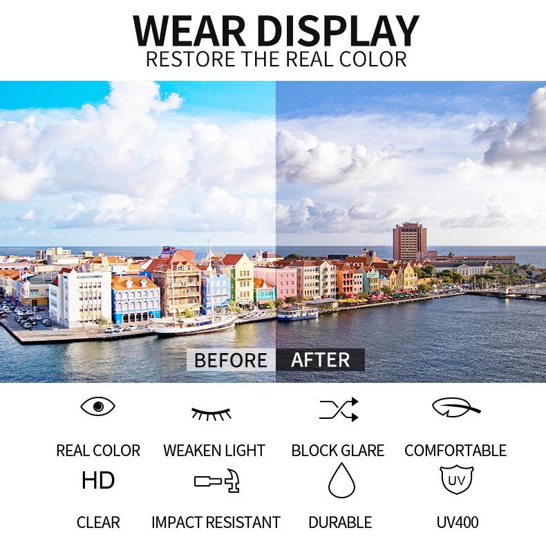 Популярные очки с антибликовым покрытием, солнцезащитные очки без оправы, высокое качество, модные женские модные очки UV400, прямоугольные, поставка