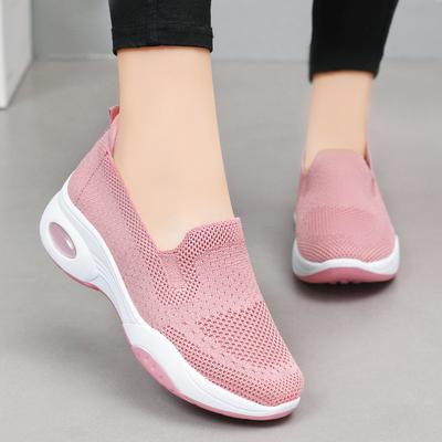 Кроссовки женские с одной педалью, новые, большого размера, одинарные, плоская подошва, дышащие, легкие, с неглубоким горлом, удобные повседневные туфли для женщин