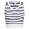Originals Striped Round Neck Comfortable Slim Fit Sports Vest Women Tops White KE3722