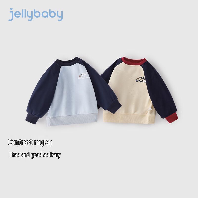 Детская толстовка с принтом собаки и цветовыми блоками для мальчиков JELLYBABY