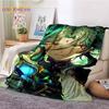 Genshin Impact Acg Anime Blanket Lumine Xiao Adventure Game Blanket Flannel Blanket Vintage Throw Blankets Fans Gifts Home Decor