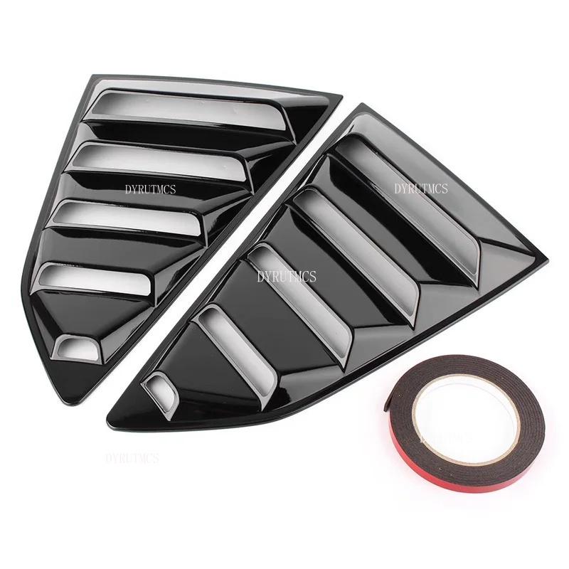 Gloss Black Car Side Window Louver For Chevrolet Camaro 5th Gen 2010 - 2015 2011 2012 2013 Car Rear Window Shutter Cover Spoiler
