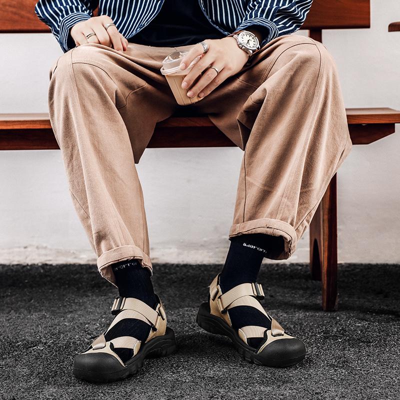 Summer Men's Casual Soft Sandals Comfortable Breathable Men's Walking Shoes Roman Non-slip Outdoor Beach Sandals Sneakers