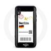iPhone XS Max Case Berlin Plane Ticket