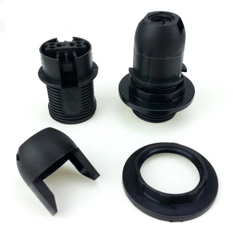 Мини-винт E14 M10 цоколь для лампочки держатель подвесной патрон абажур воротник 220 В 110 В черный/белый