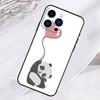 Мультяшный чехол для телефона с пандой для iPhone 17 Pro Max 15 14 13 12 11 16 Pro Max Plus 12 13 Mini 16e 17 Air