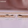 PATAYA Медная цепочка-браслет цвета розового золота, ожерелье, итальянское ремесло, изысканная гладкая, удобная для ношения цепочка