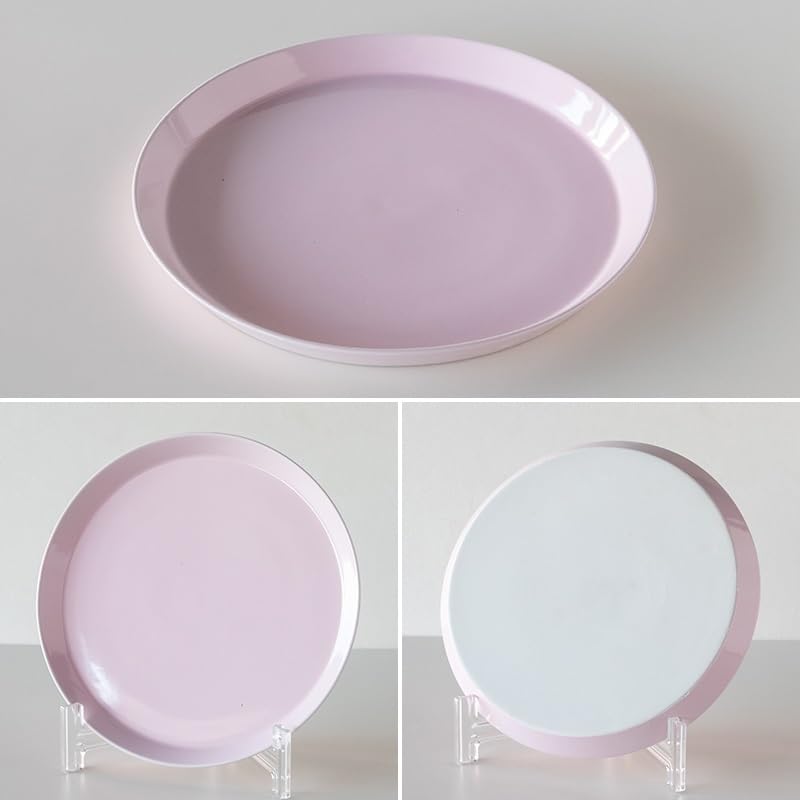 TAMAKI Ruonto Plate Ilta Diameter 22cm x Height L, Pink, 2cm, T-962725