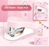 Macaron Color Mini Stapler Cartoon Design Test Paper Stapler Cute Bookbinding Machine  School Use
