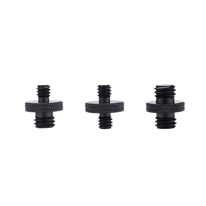 Black 1/4" To 3/8" Male To Female Thread Screw Mount Adapter Tripod Plate Screw Mount For Camera Flash Tripod Light Stand