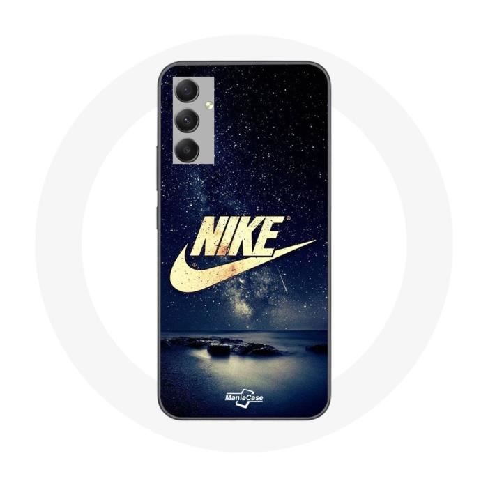 Coque - Nike - Galaxy A34 5G - Noir - Doré - Souple