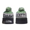 Winter Knit Beanie Men Women - NFL Eagles Cowboys Team Warm Acrylic Hat Adjustable Foldable Reflective