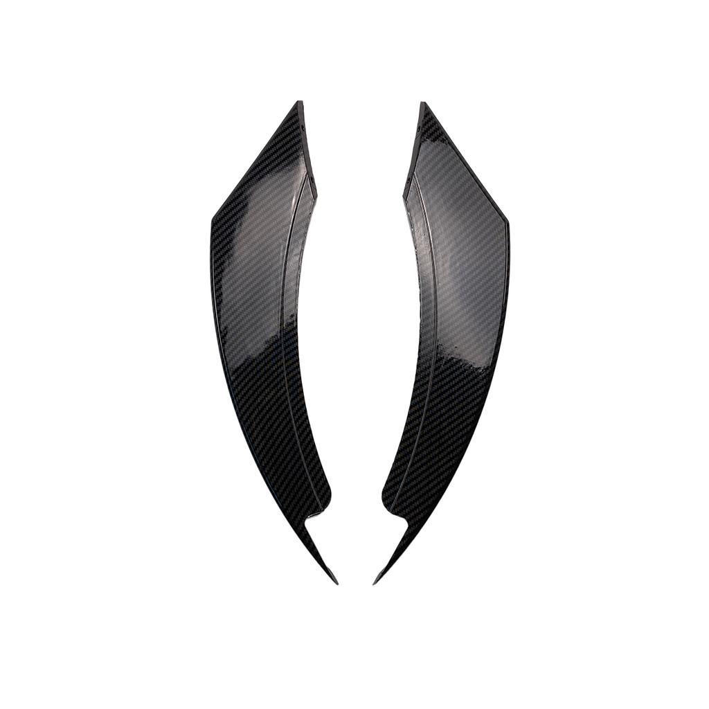 Для Ford Mustang 2018- Декоративная накладка-лезвие на передний противотуманный фонарь Наклейка Черный матовый Под карбон