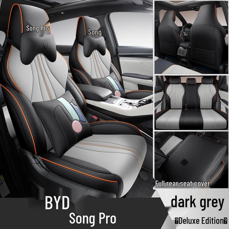 All-Season Leather Car Seat Cover for BYD Song Pro: Full Surround Design