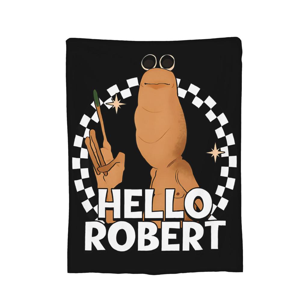Marcus the Worm Blanket Fuzzy Funny Soft Throw Blanket for Bed Sofa Autumn/Winter,