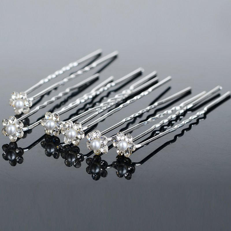 40 Pcs Wedding Hair Pins Pearl Flower Bridal Hairpins Hair Accessories