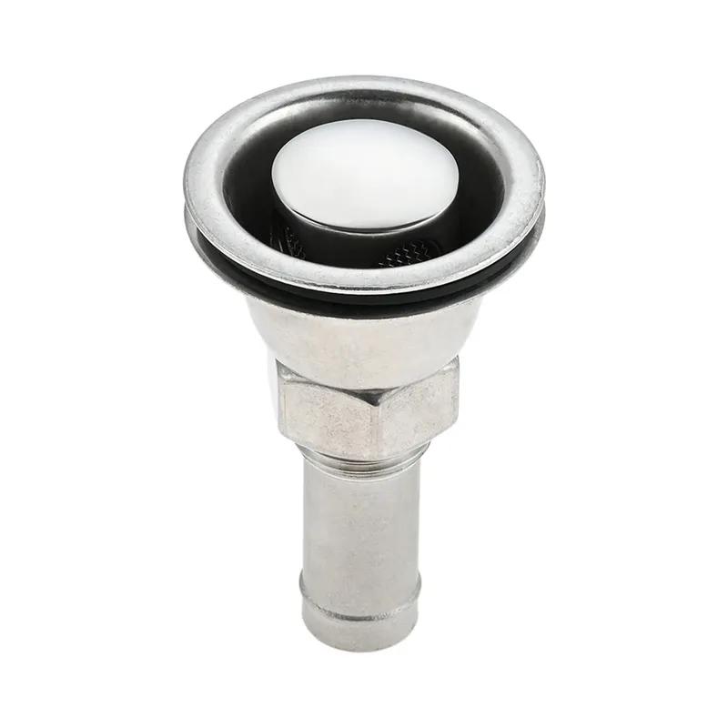 1Pc Boat Fuel Tank Vent for 5/8"" (16mm) Inner Diameter Hose Marine 316 Stainless Steel Flush Mount Thru-Hull Fuel Gas Tank Vent