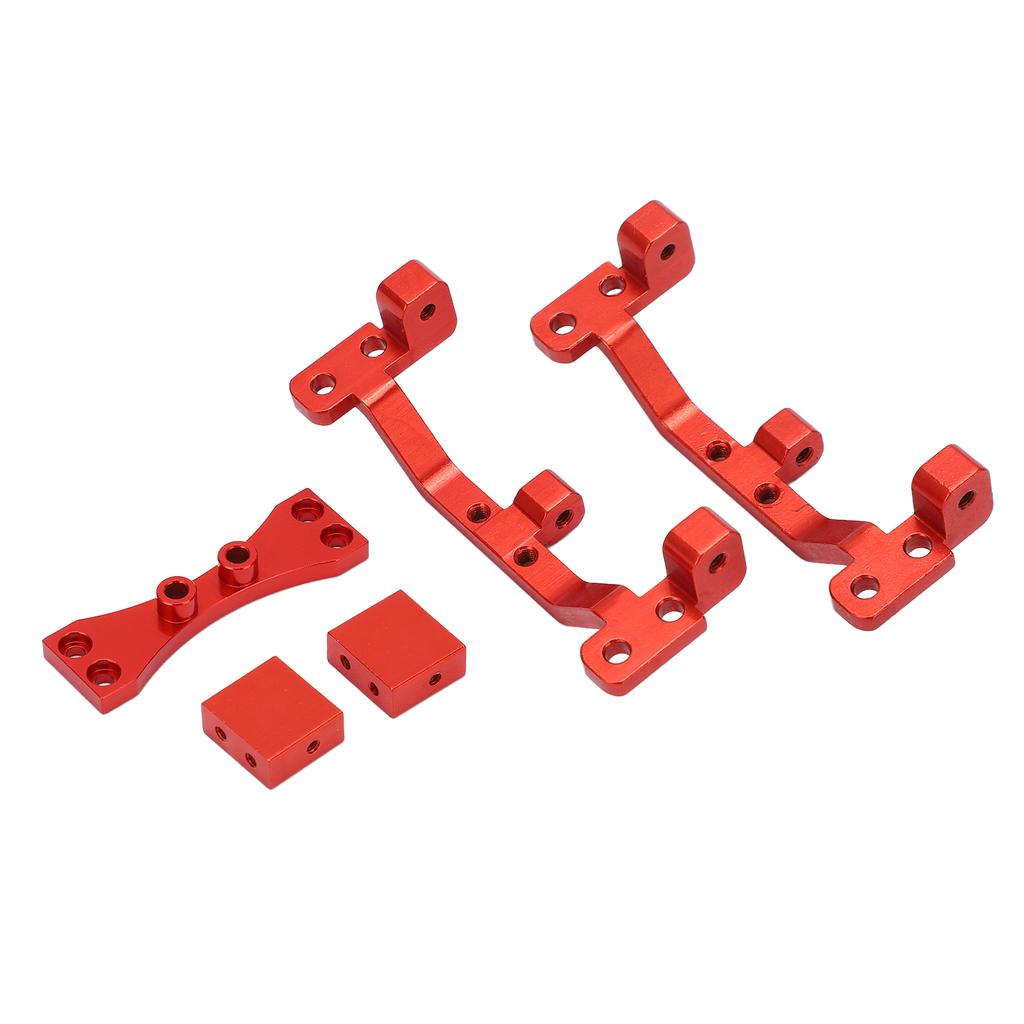 Metal Pull Rod Base with Axle Upper Servo Bracket Mount for MN 99S D91 D90 1/12 RC CarRed