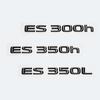 3D Metal Car Letters Rear Trunk Badge Sticker For Lexus Series ES200 ES240 ES250 ES300 ES350 Chrome Glossy Black Emblem