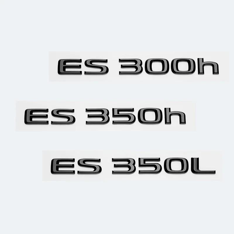 3D Metal Car Letters Rear Trunk Badge Sticker For Lexus Series ES200 ES240 ES250 ES300 ES350 Chrome Glossy Black Emblem