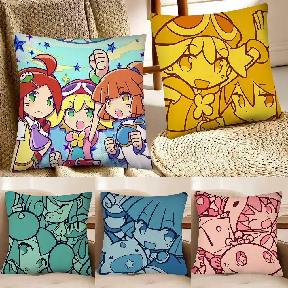 Game PPuyo PPop FFever Pillow Case Fashion Square Pillowcase Bedroom Sofa Room Ins Decoration Leisure