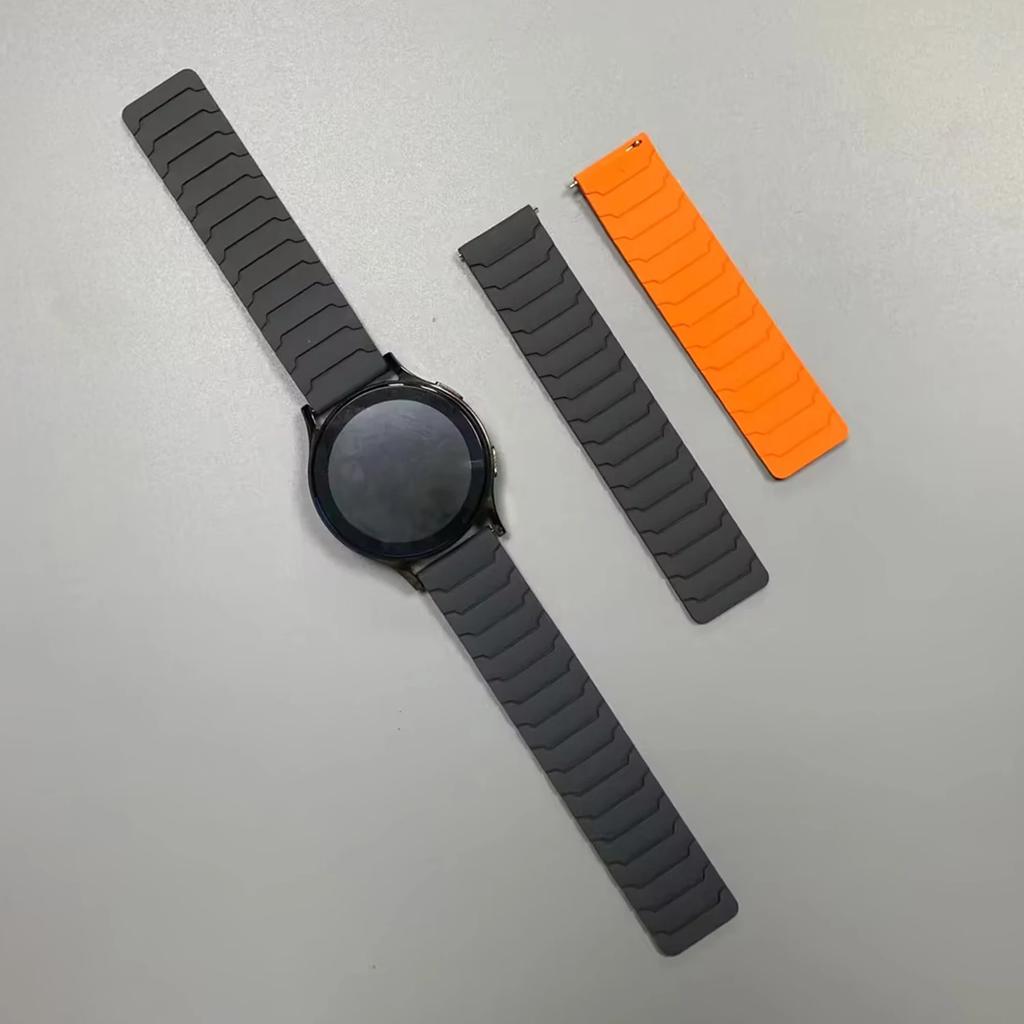 20mm 22mm Strap For Samsung Galaxy Watch 7/6/5/4/5 pro/Classic/Gear Sport Silicone Magnetic Band Replace Bracelet for HUAWEI GT5