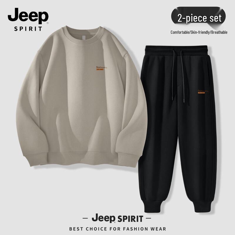Мужской комплект: Свободная толстовка и джоггеры JEEP SPIRIT 2025