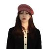 Wool big head circumference beret female autumn and winter temperament Internet celebrity face small warm painter hat