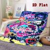 Friday Night Funkin 2D Flat Pattern Flannel Blanket High quality All Seasons Warmth and Comfort Perfect for Christmas Gifts.