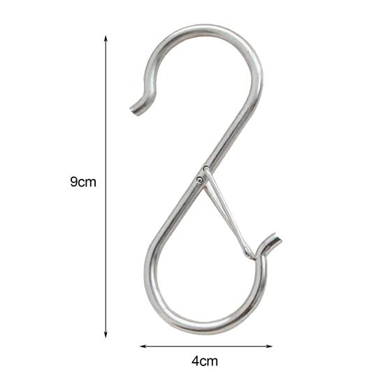 12 шт. крючки для ванной комнаты, зажим для замка, ветрозащитный, противоскользящий, подвесная безопасная пряжка, сверхмощные крючки S, подвесные крючки для растений, крючки для шкафа, держатели для хранения кастрюль для посуды