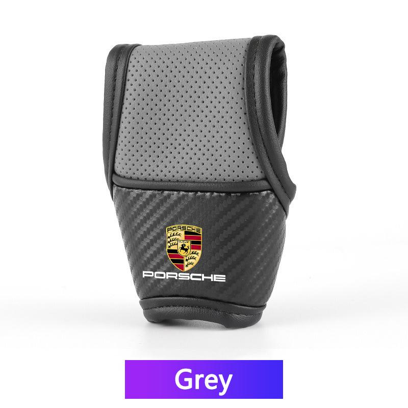 Высококачественные чехлы на ручку переключения передач для салона автомобиля, нескользящие чехлы на рычаг переключения передач для Porsche 911 Cayenne Cayman Panamera Macan Taycan Boxster