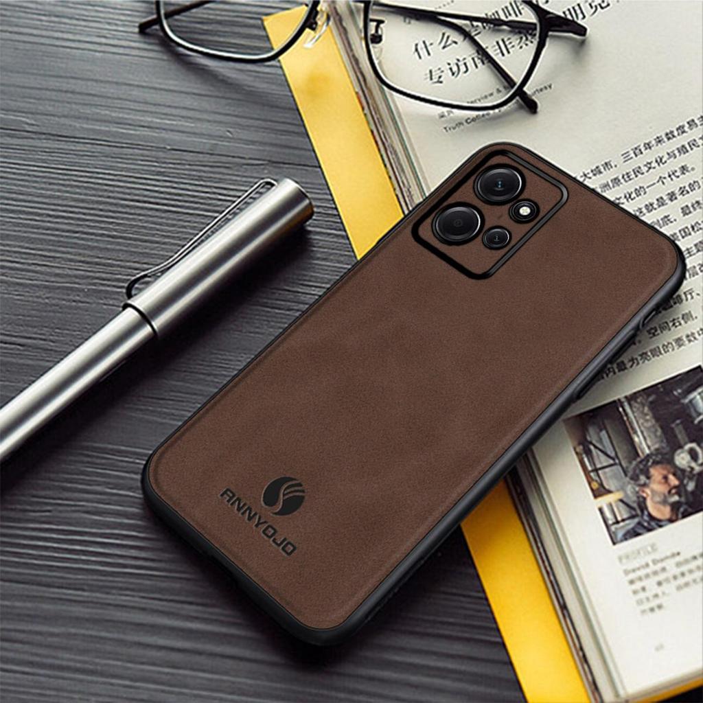 Премиальный TPU чехол с текстурой под замшу для Xiaomi Redmi Note 12 4G, противоударный, мягкий
