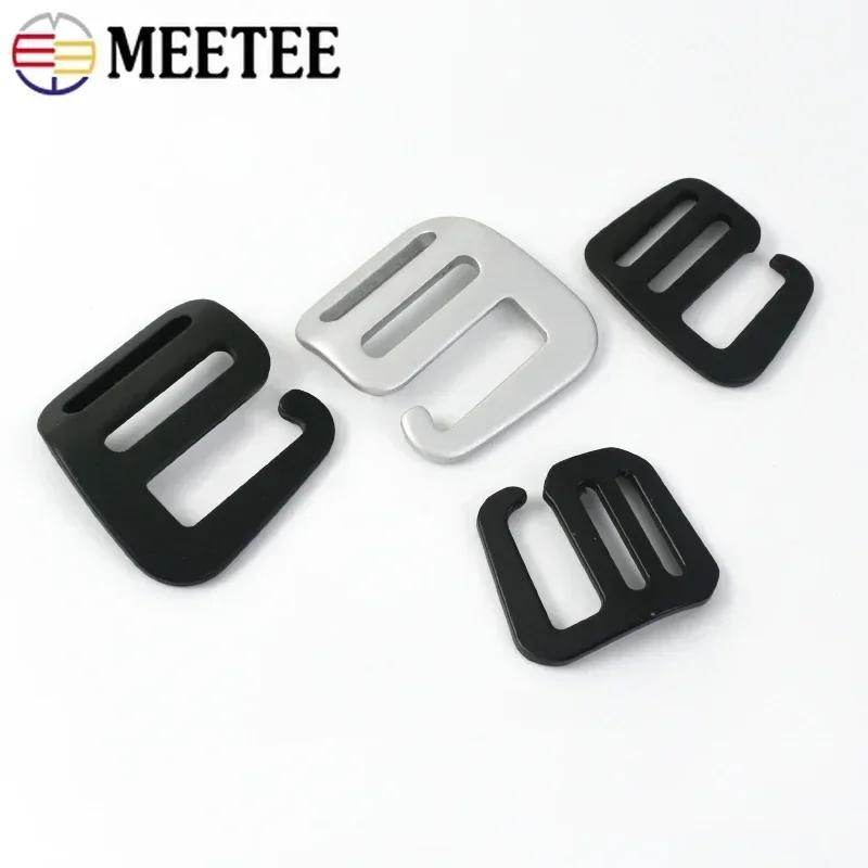 2-10 шт. Металлические пряжки-крючки Meetee G, 20/25 мм, тройная пряжка с ползунком, застежка для сумки, рюкзака, фурнитура для стропы, аксессуары