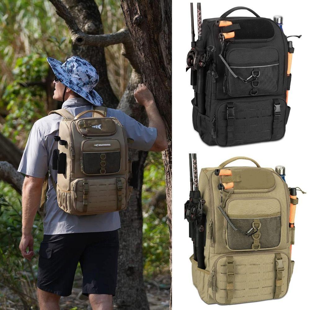 Multifunctional Fishing Tackle Backpack Large Capacity Fishing Gear Storage Bag Fishing Equipment