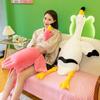 Home Decor Super Soft Wearable Full Filling Plush Flamingo Stuffed Animal Sleeping Pillow