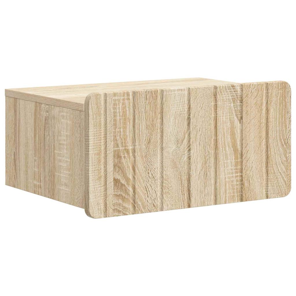 Wall Mounted Nightstand Sonoma Oak 49 x 34.5 x 24 cm