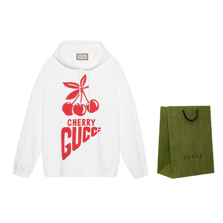 Gucci logo-print cotton hoodie 681220-XJD1C-9275