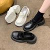 2024 новые весенние туфли женские на платформе-маффин французские ретро британские туфли кожаные туфли на высоком каблуке туфли Мэри Джейн