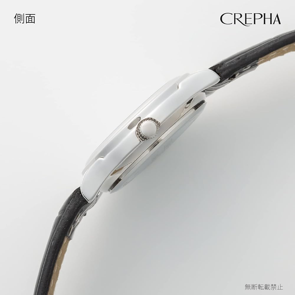 Женские аналоговые часы CREPHA с бесшумным секундным циферблатом, Кварцевый механизм производства Японии, Водонепроницаемость 3 АТМ, Простой дизайн, Легко читаемый кожаный ремешок,