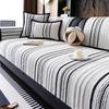 Chenille Sofa Cover Color Striped Couch Mat Thickened Sofa Covers for Living Room Universal for Seasons High-grade Couch Cushion