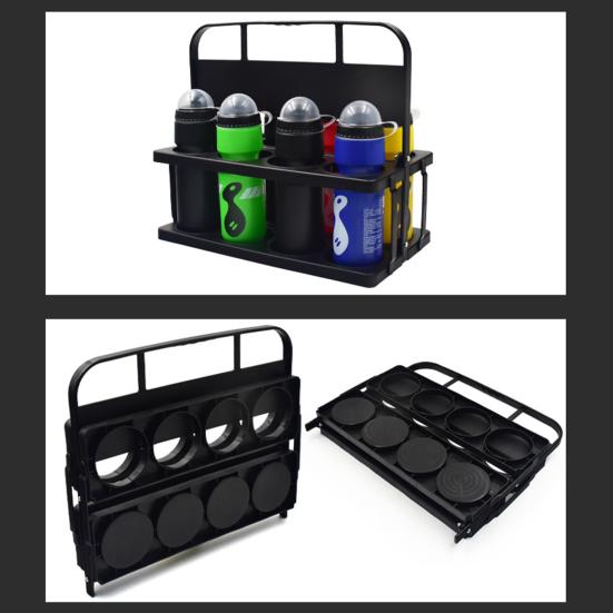 Складной держатель для бутылок с водой для спортсменов, складная стойка для стаканов с 8 отверстиями, переносной держатель для спортивной корзины для путешествий и активного отдыха