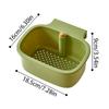 2 in 1 Sink Hanging Strainer Basket Quickly Drain Self-Cleaning Kitchen Garbage Filter Creative Multifunctional