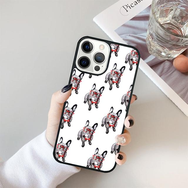 Милый французский бульдог йога Чехол-оболочка для iPhone 17 Air 15 16 14 13 12 Pro Max 11 Pro Max Plus Чехол для телефона
